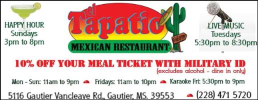 Mexican Food ElTapatio Restaurant Gautier Mississippi