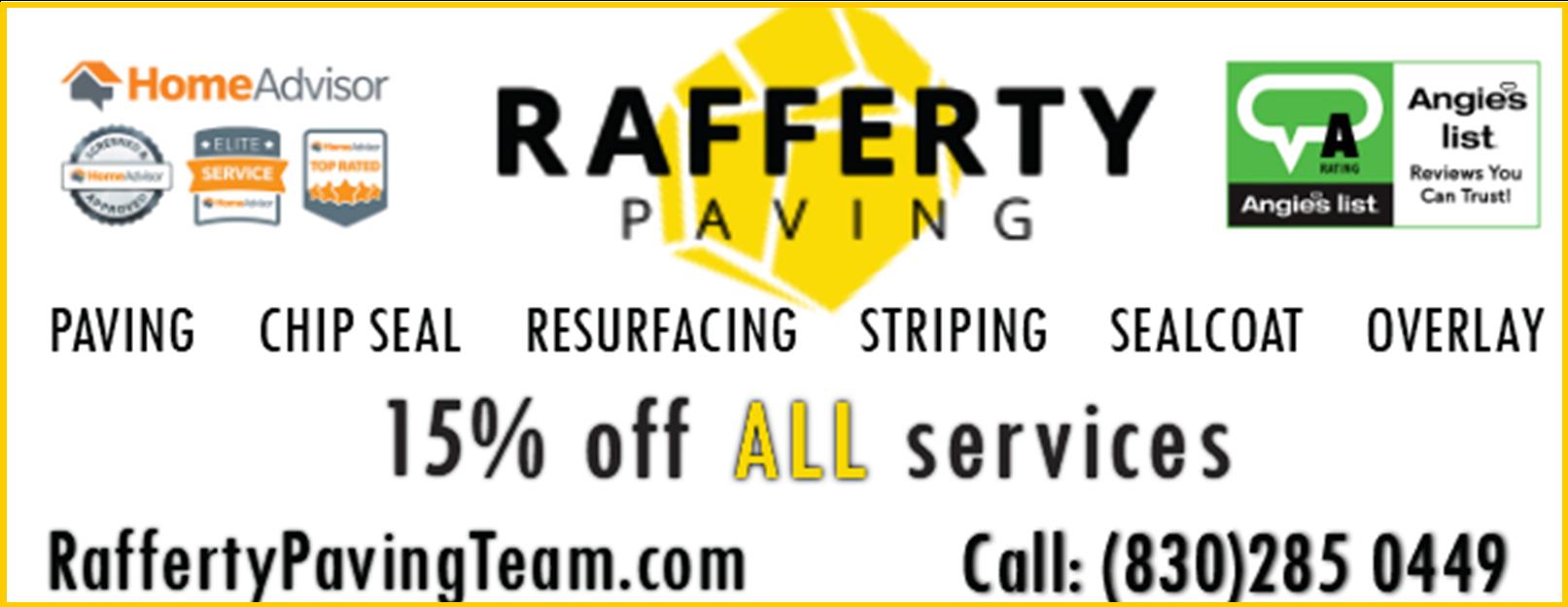 Rafferty Paving Team - Kerrville Texas